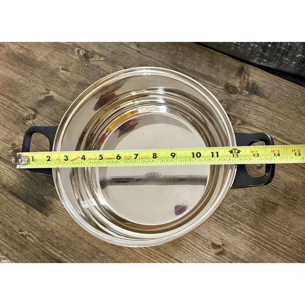 Stainless Steel 18/10 Stockpot 9.5in Excellent Silver Dual Handle Pot